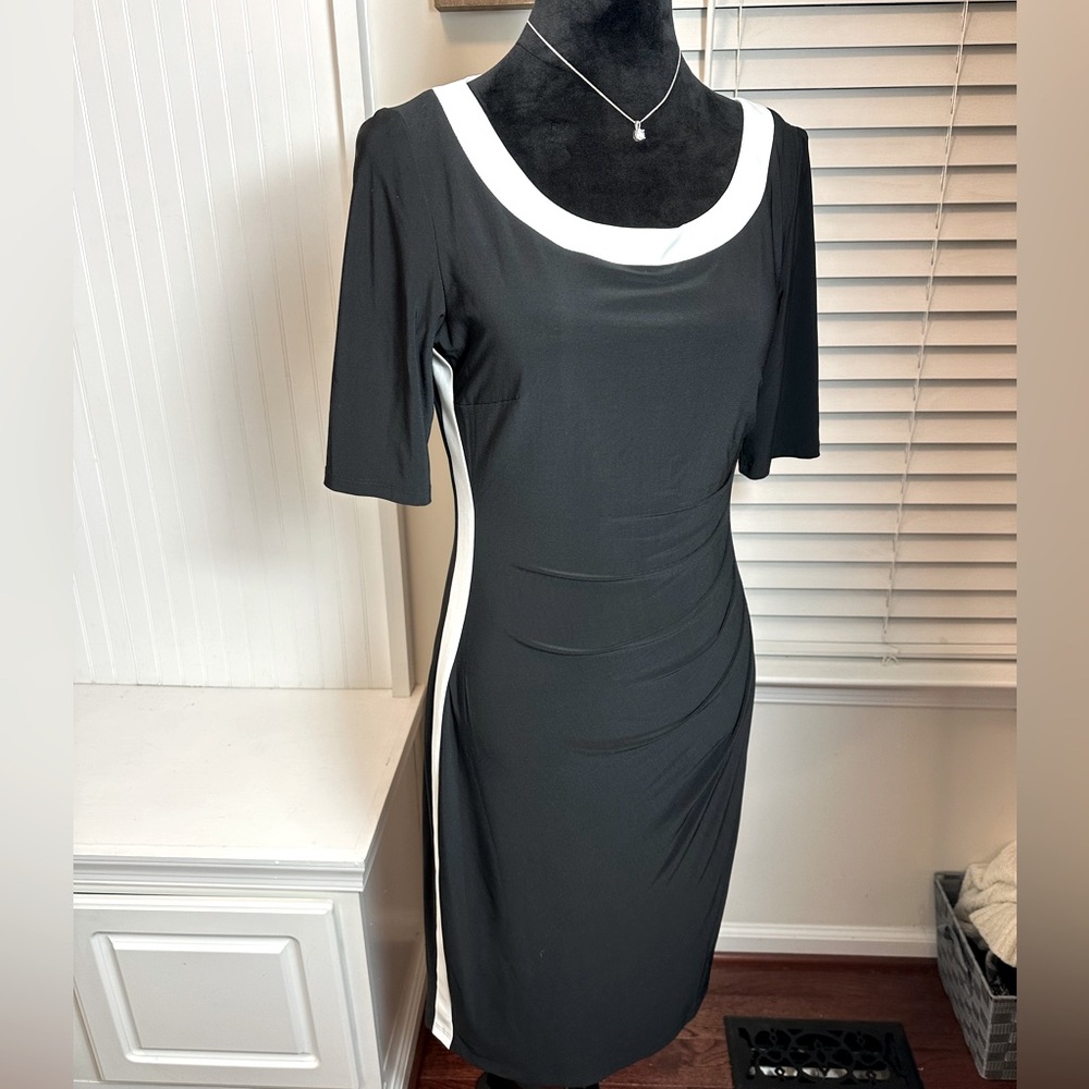 Lauren Ralph Lauren Elegant Black and White Dress